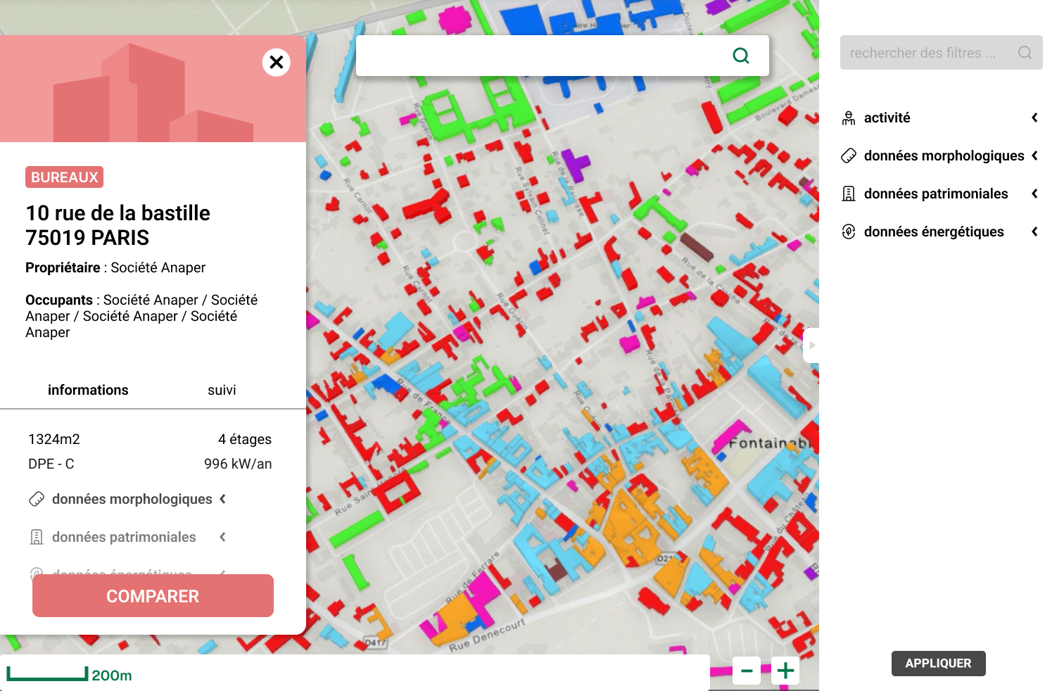 Page d'accueil du prototype du site
